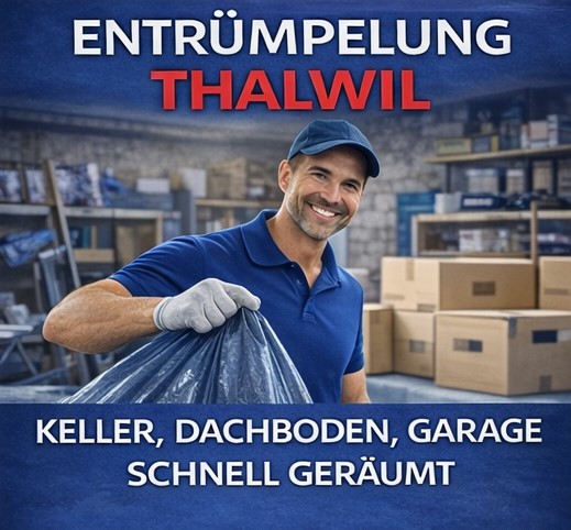 Kellerr, Dachboden, Garageräumung in Thalwil schnell und zuverlässig