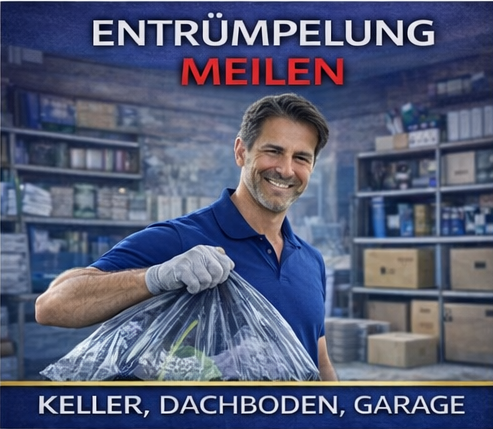 Kellerr, Dachboden, Garageräumung in Meilen schnell und zuverlässig