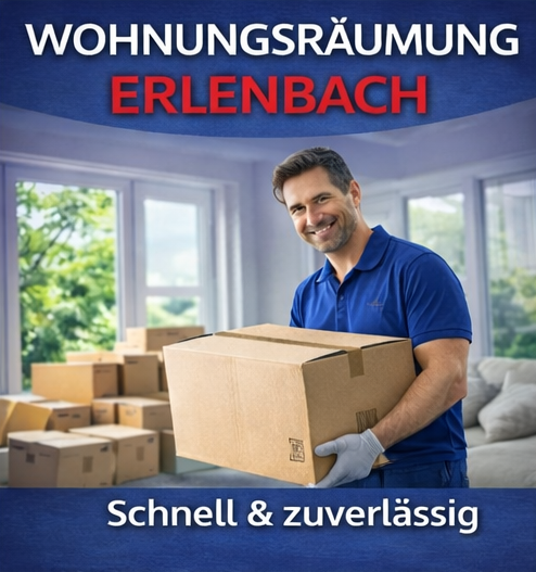 Professionelle Wohnungsräumung in Erlenbach mit zuverlässigem Komplettservice