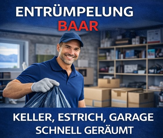 Kellerr, Dachboden, Garageräumung in Baar schnell und zuverlässig