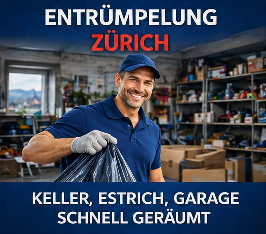 Kellerr, Dachboden, Garageräumung in Zürich schnell und zuverlässig