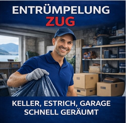 Kellerr, Dachboden, Garageräumung in Zug schnell und zuverlässig
