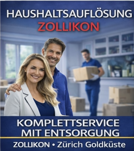 Haushaltsauflösung Zollikon schnell und zuverlässig
