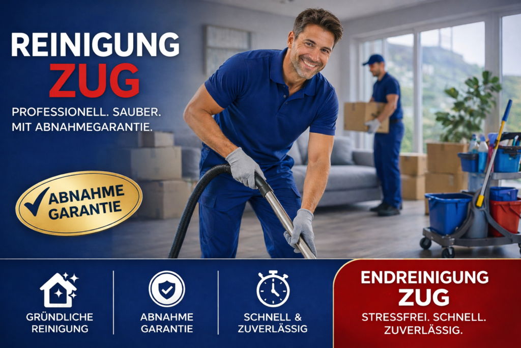 Endreinigung Zug mit Abnahmegarantie – Umzugsreinigung vom Profi