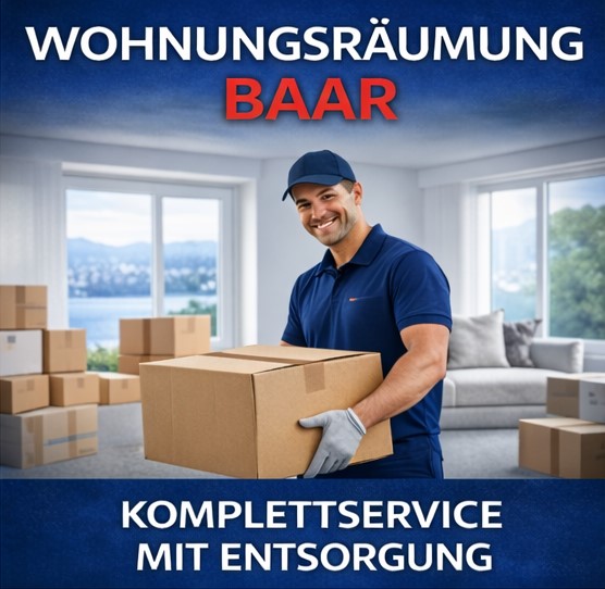 Professionelle Wohnungsräumung in Baar mit zuverlässigem Komplettservice
