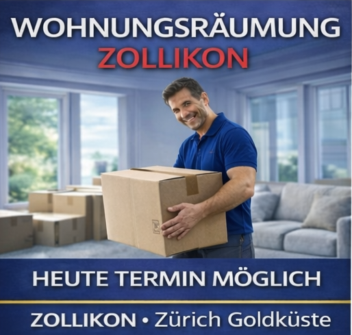 Professionelle Wohnungsräumung in Zollikon mit zuverlässigem Komplettservice