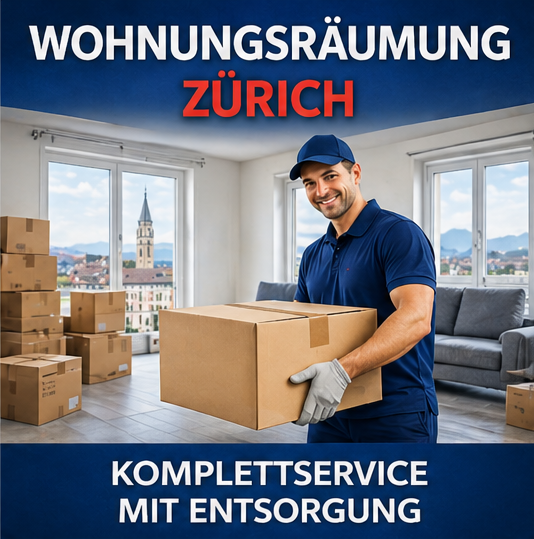 Professionelle Wohnungsräumung in Zürich mit zuverlässigem Komplettservice